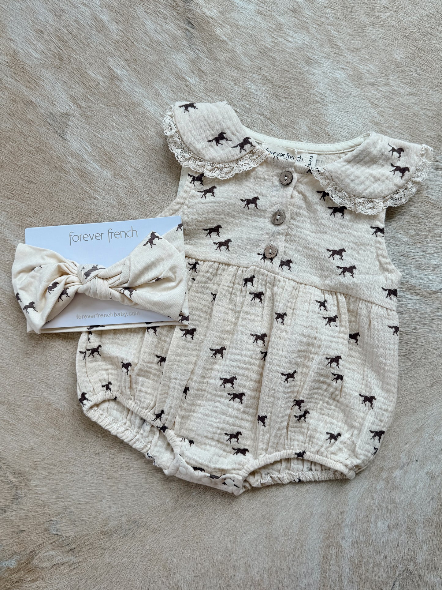 Muslin Romper | Wild Horses