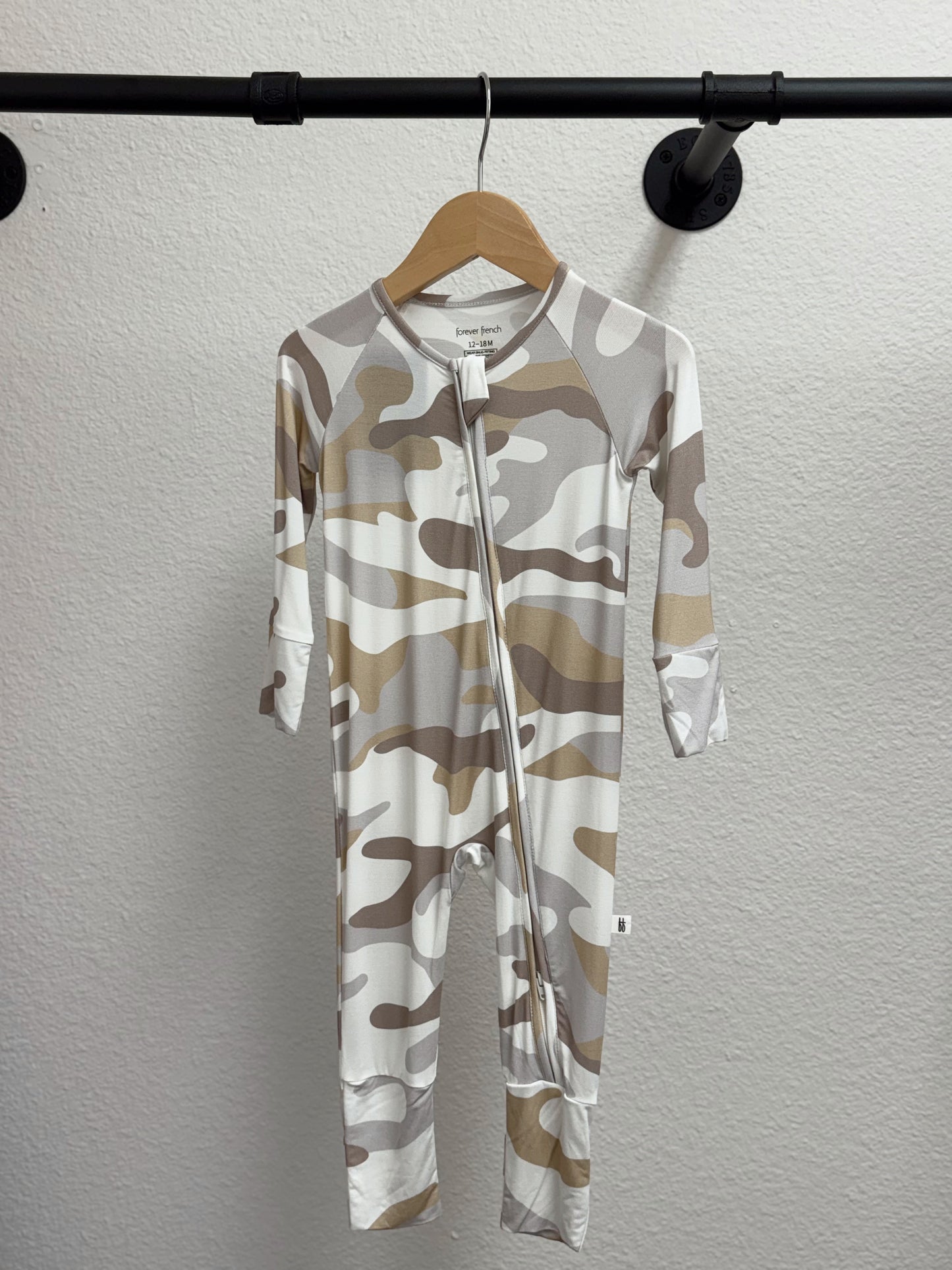 Bamboo Zip Pajamas | Camo 2.0