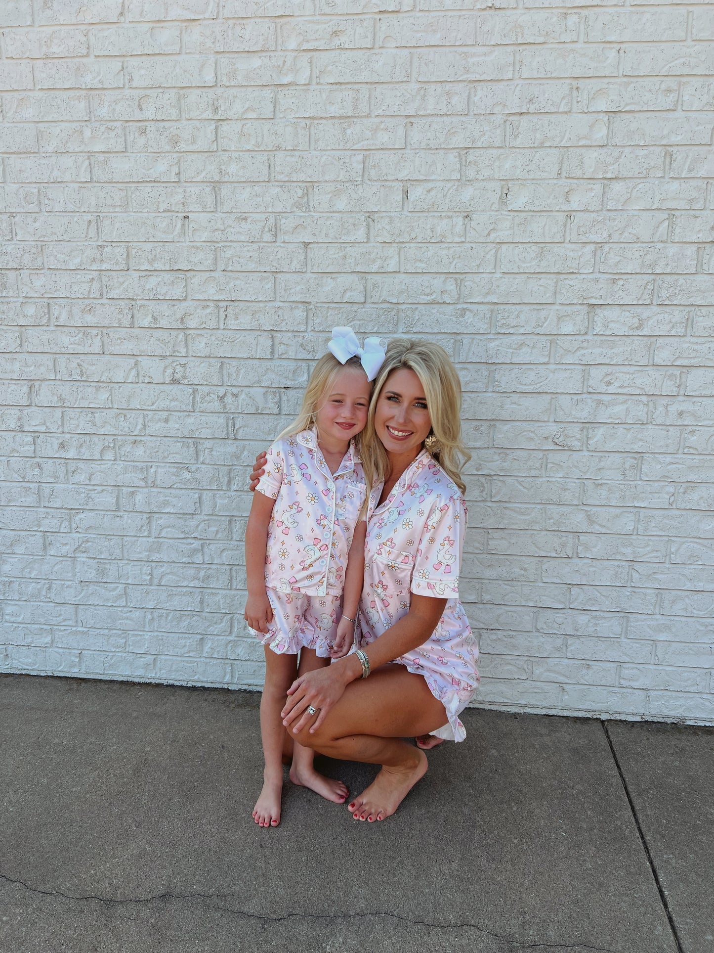 Silly Goose Silky Pajamas - Mommy & Me