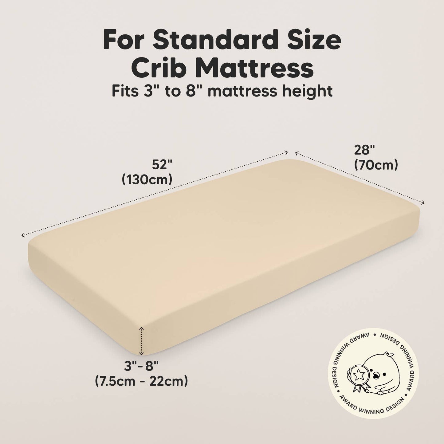 Khaki Pack Fitted Crib Sheet