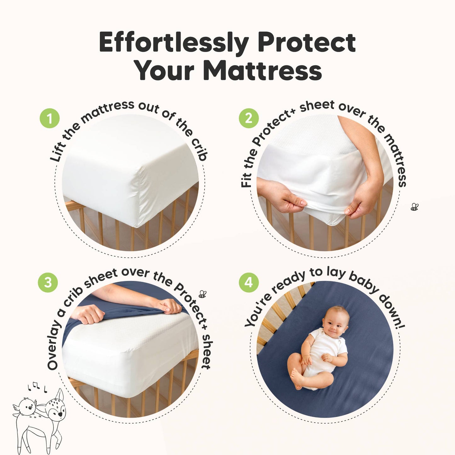 2-pack Crib Mattress Cover