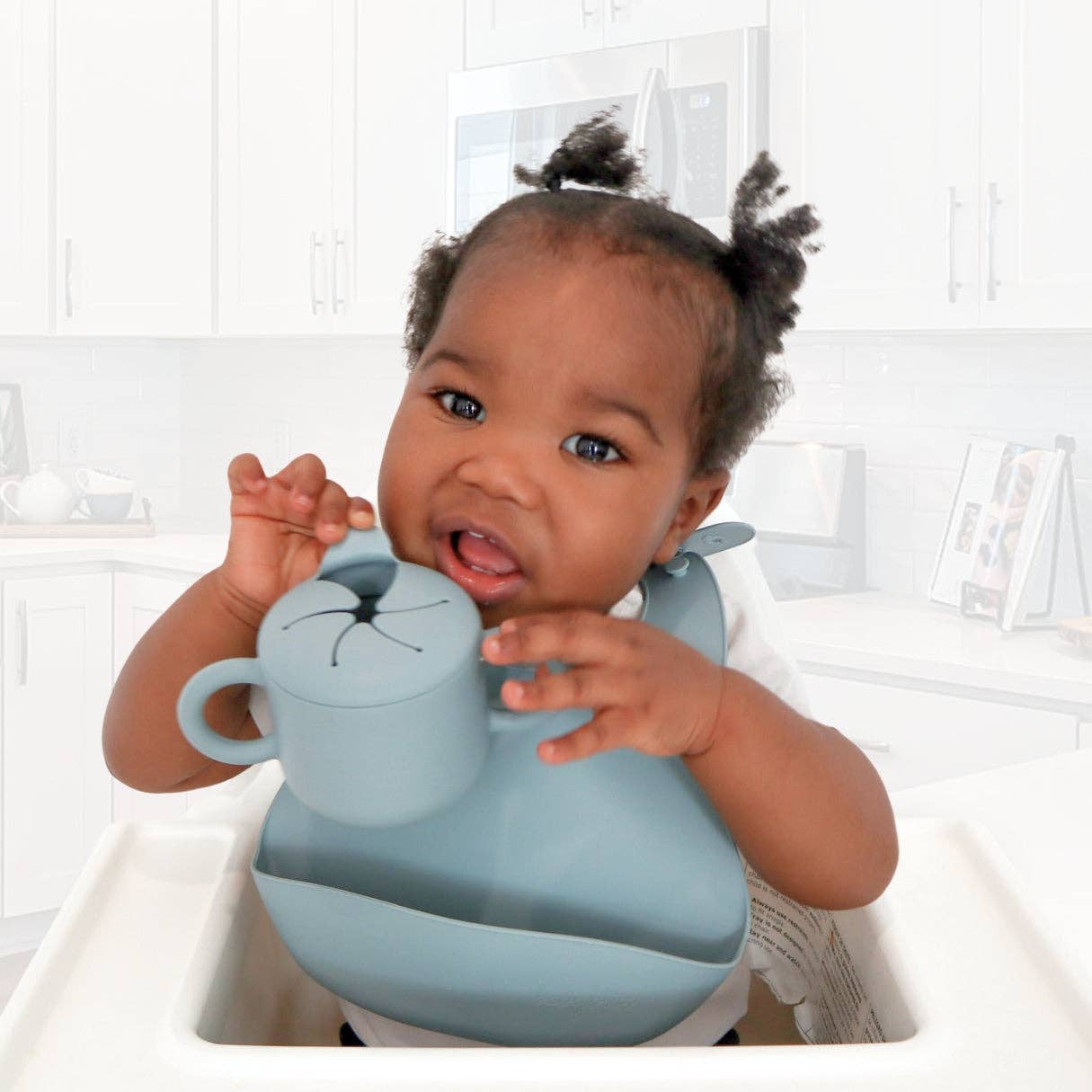 Silicone Bib - Dusty Teal