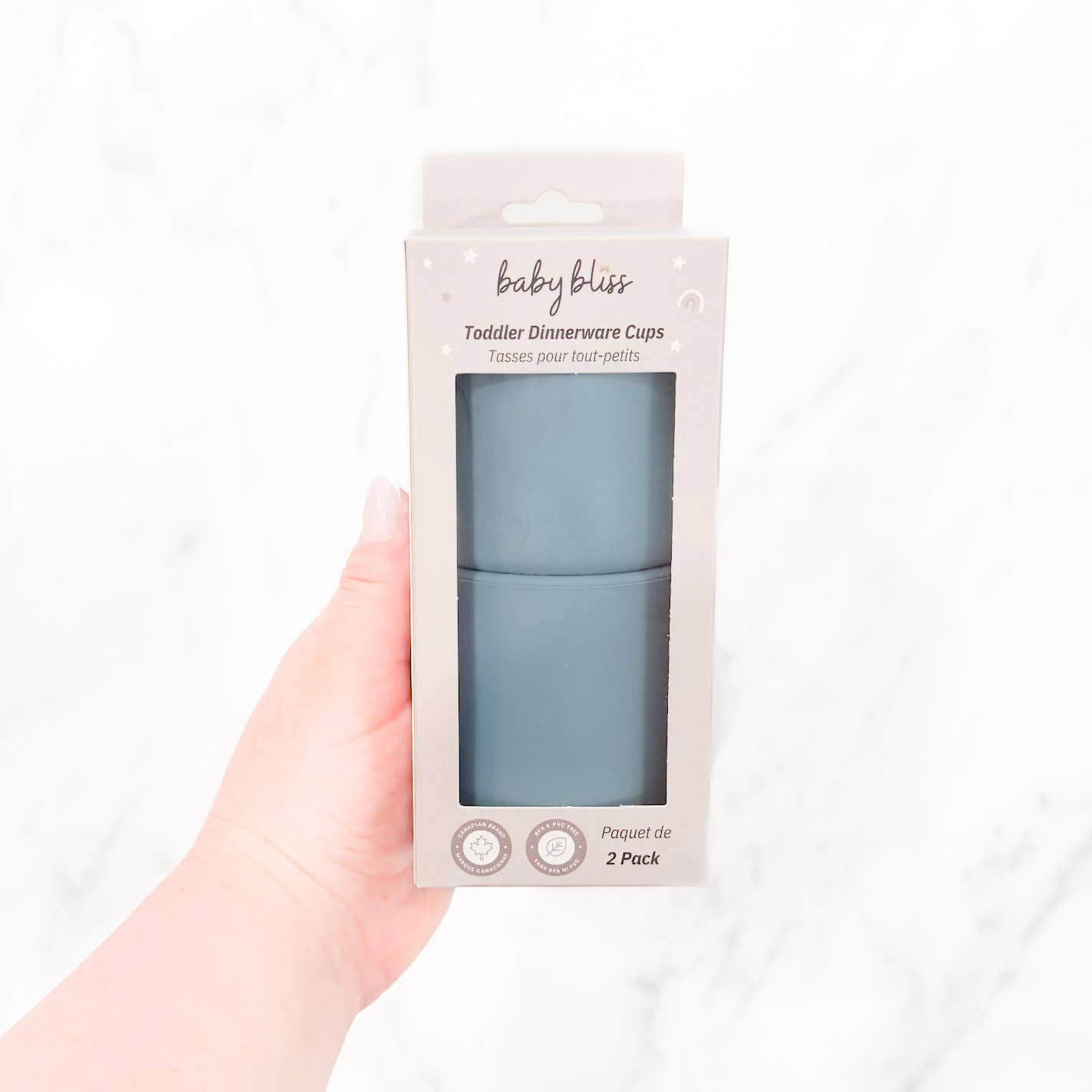 Toddler Dinnerware Cups - Dusty Teal