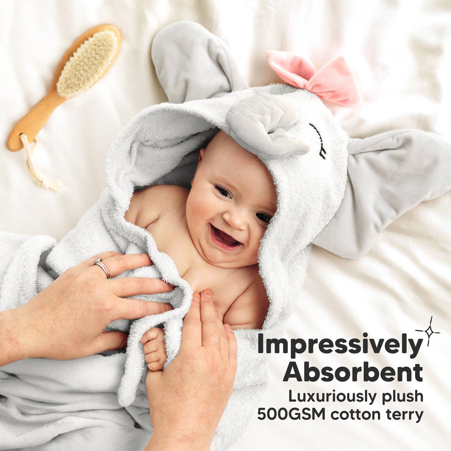 Ella Hooded Baby Bath Towels for Newborn
