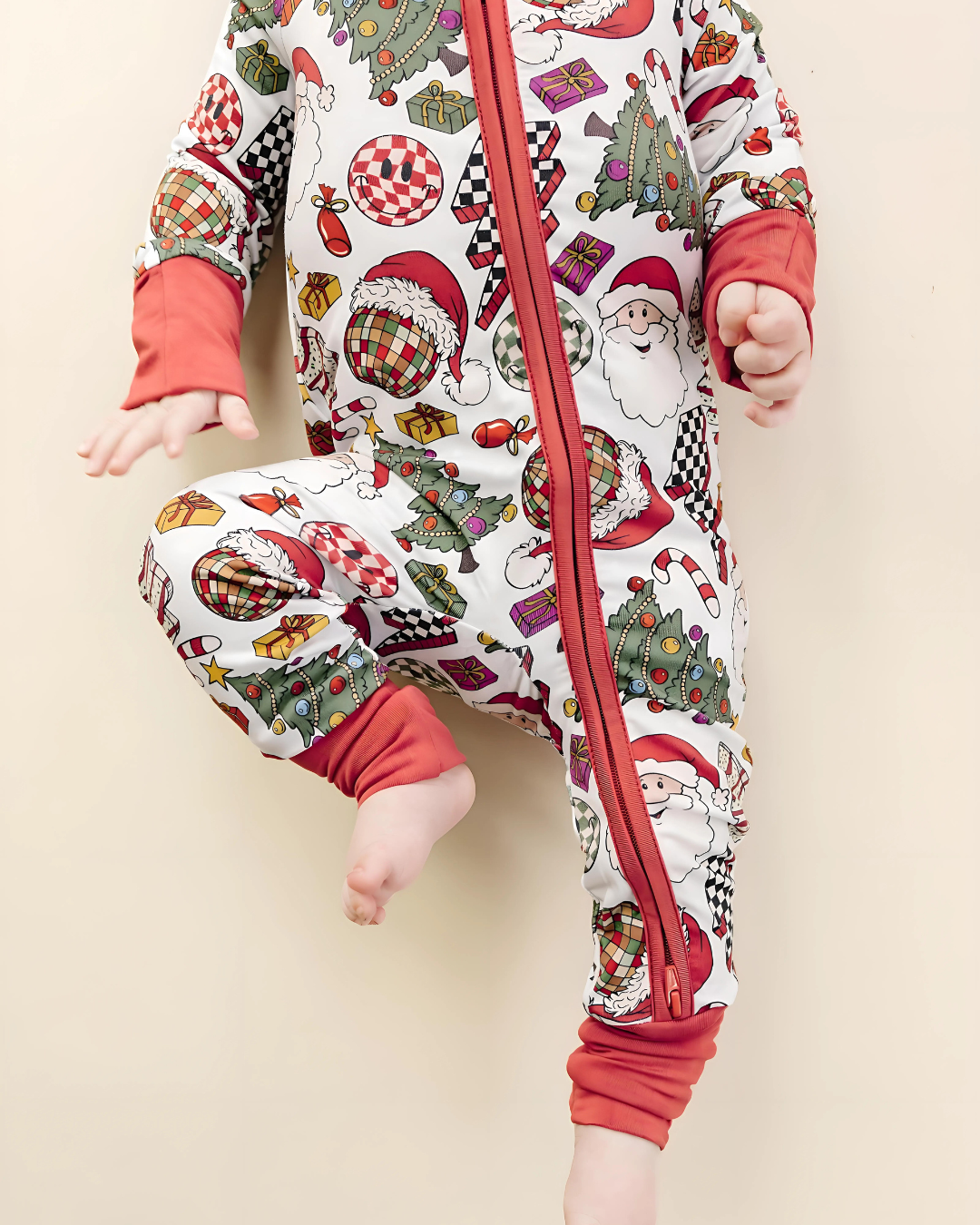 Retro Christmas Zippy Pajamas