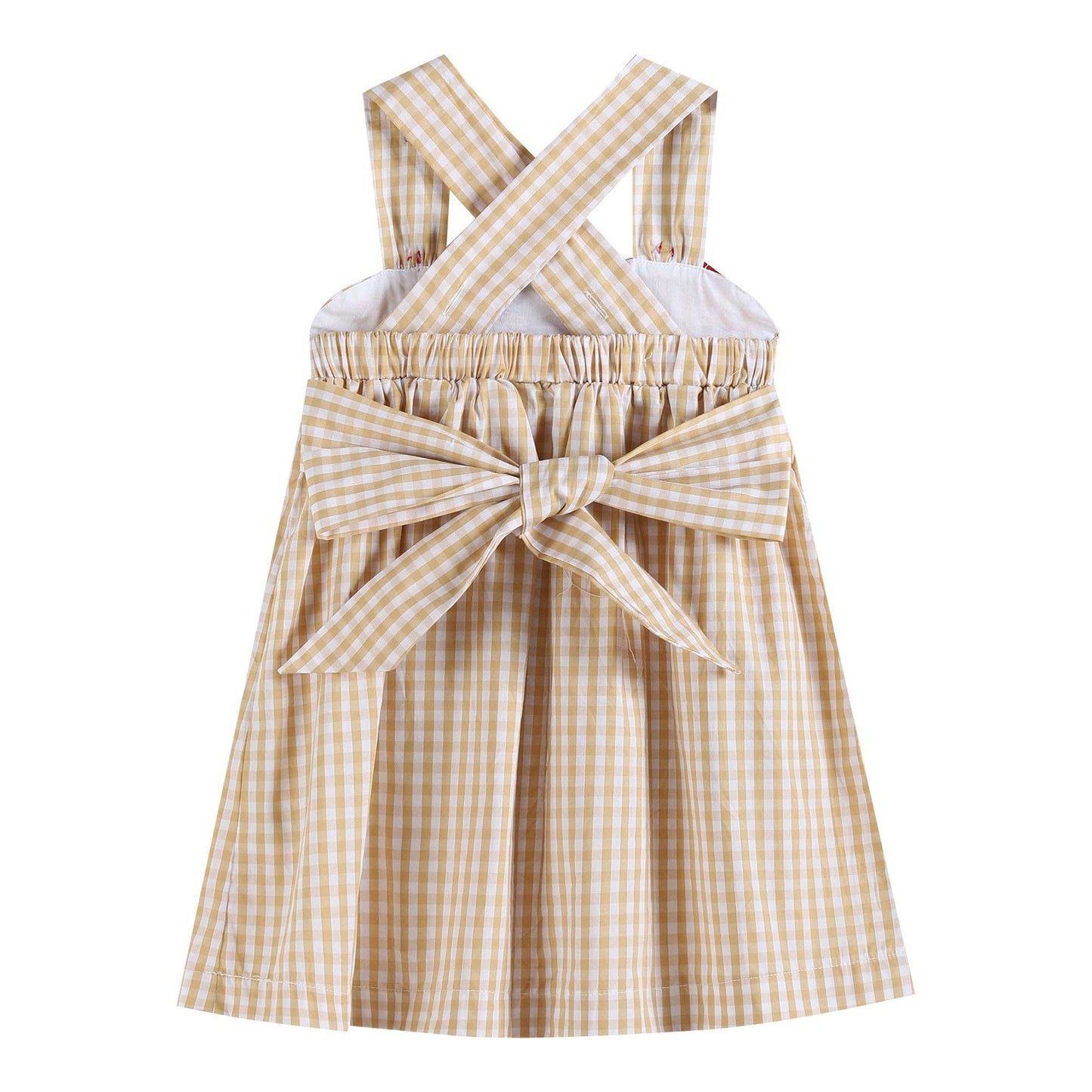 Gingham Reindeer Jumper Dress