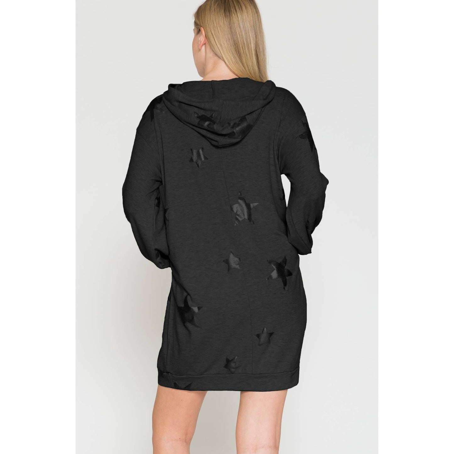 Maternity Star Print Oversized Hoodie