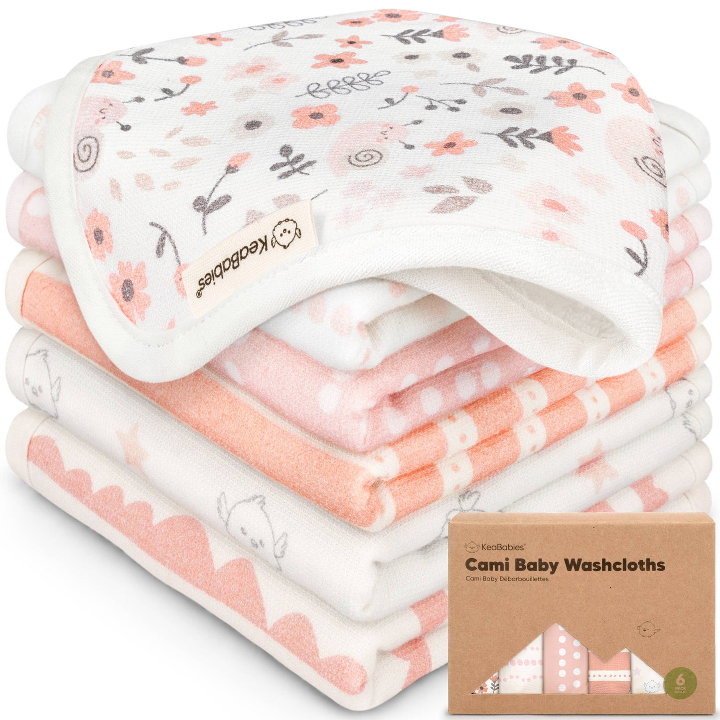 Sweet Charm Pack Baby Washcloths