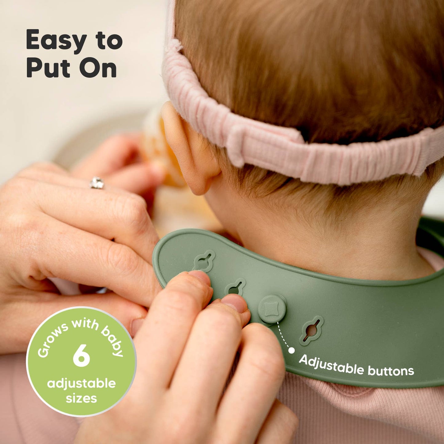 2-Pack Prep Silicone Bibs - Slate