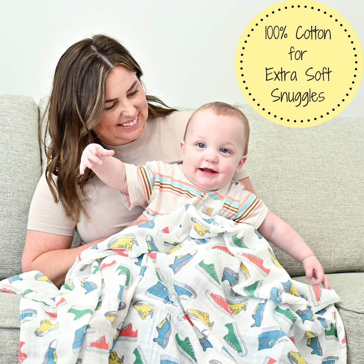 Sole Mates Swaddle Blanket