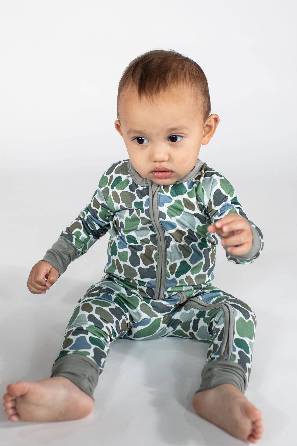 Pebble Camo - Zippy Convertible PJs