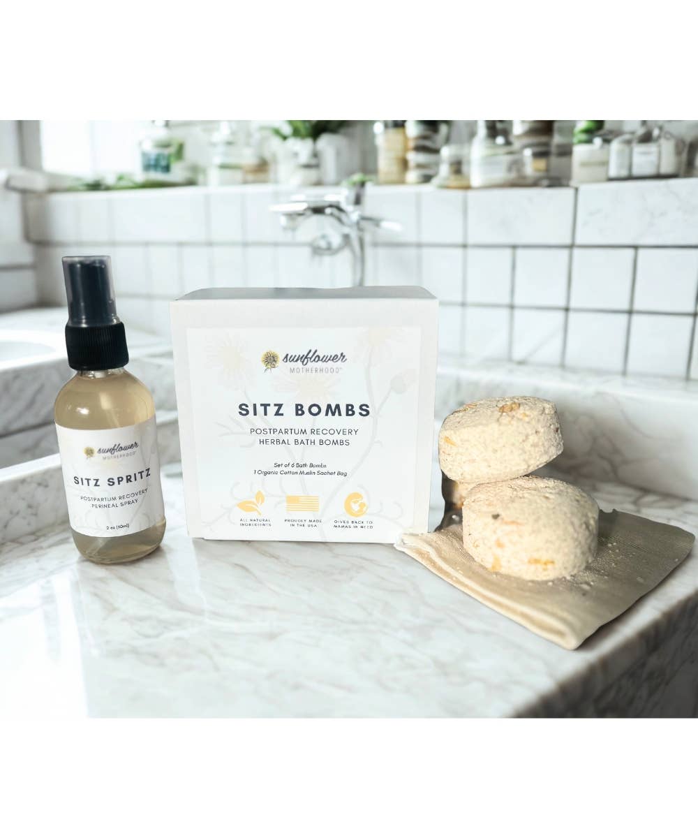 Sitz Bombs | Postpartum Recovery Herbal Bath Bombs