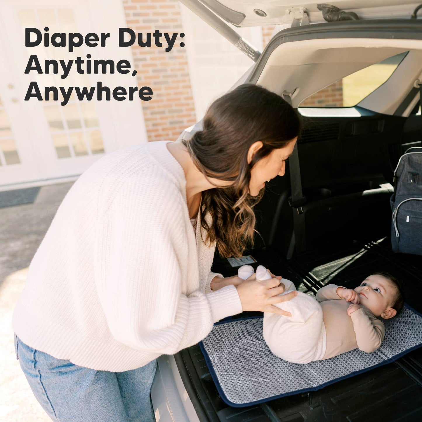 Navy Blue Diaper Changing Mat