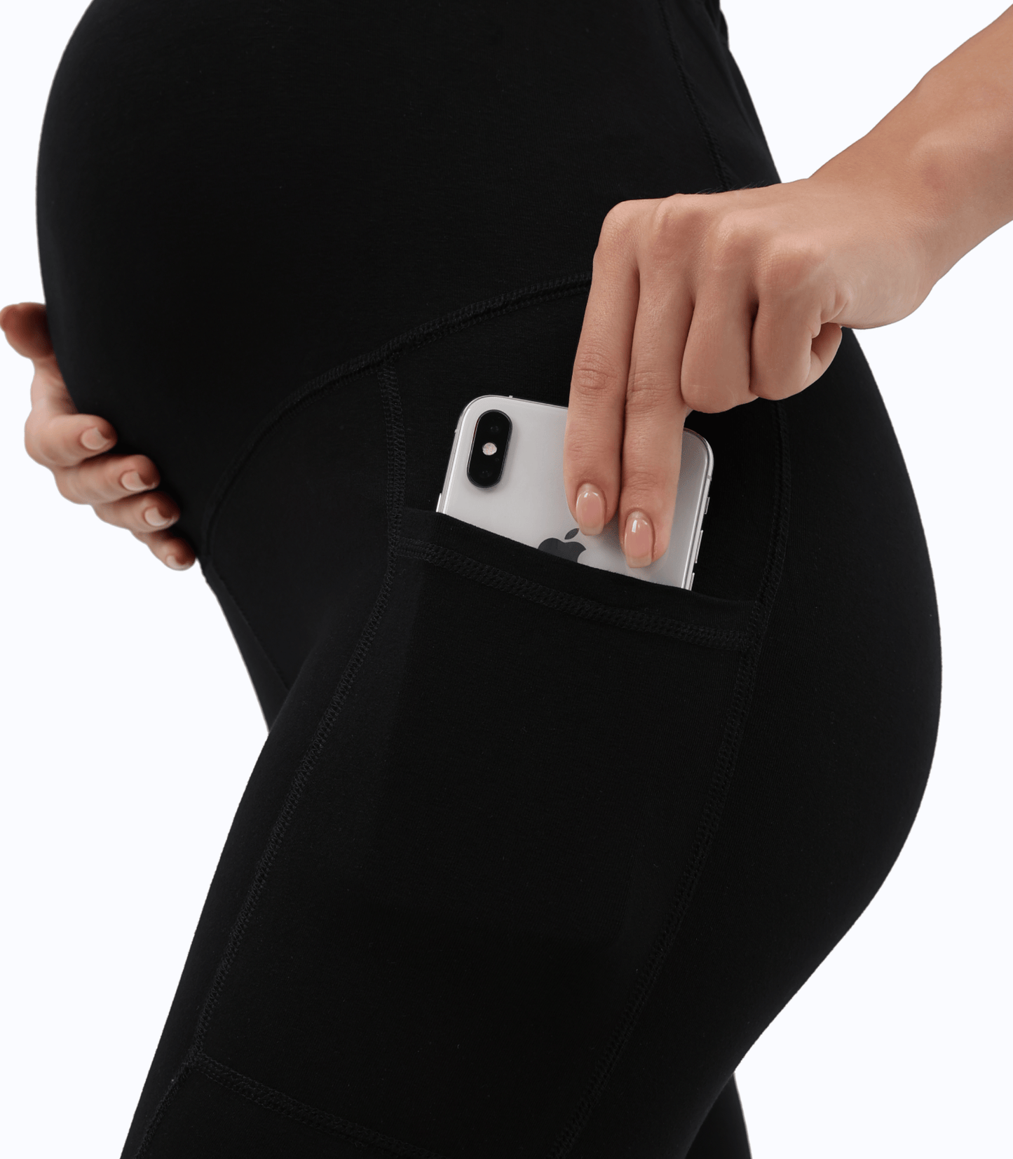 Maternity Biker Shorts with Pockets