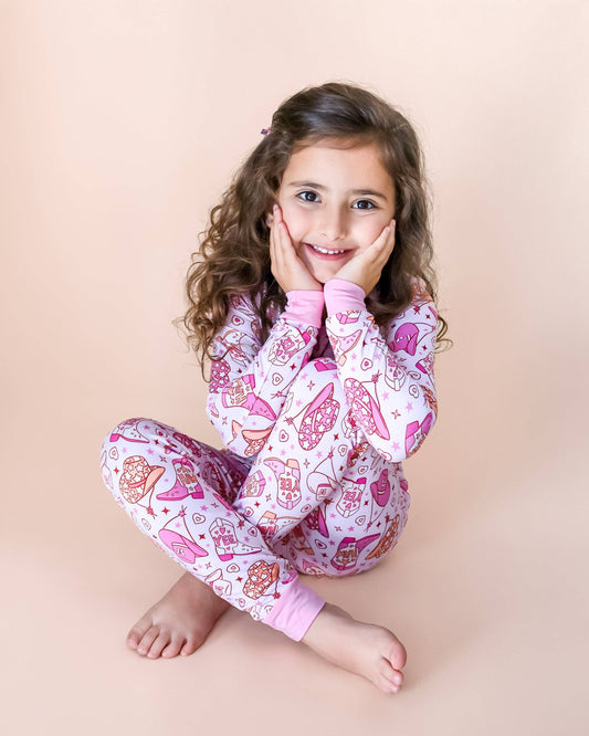 Two Piece Set | Pink Cowgirl