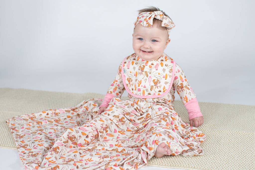 Saddle Up, Cowgirl Toile  - Convertible Zippy PJs