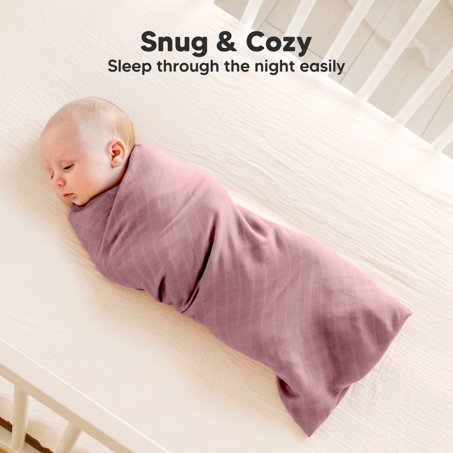 Lavender Pack Muslin Swaddle Blankets
