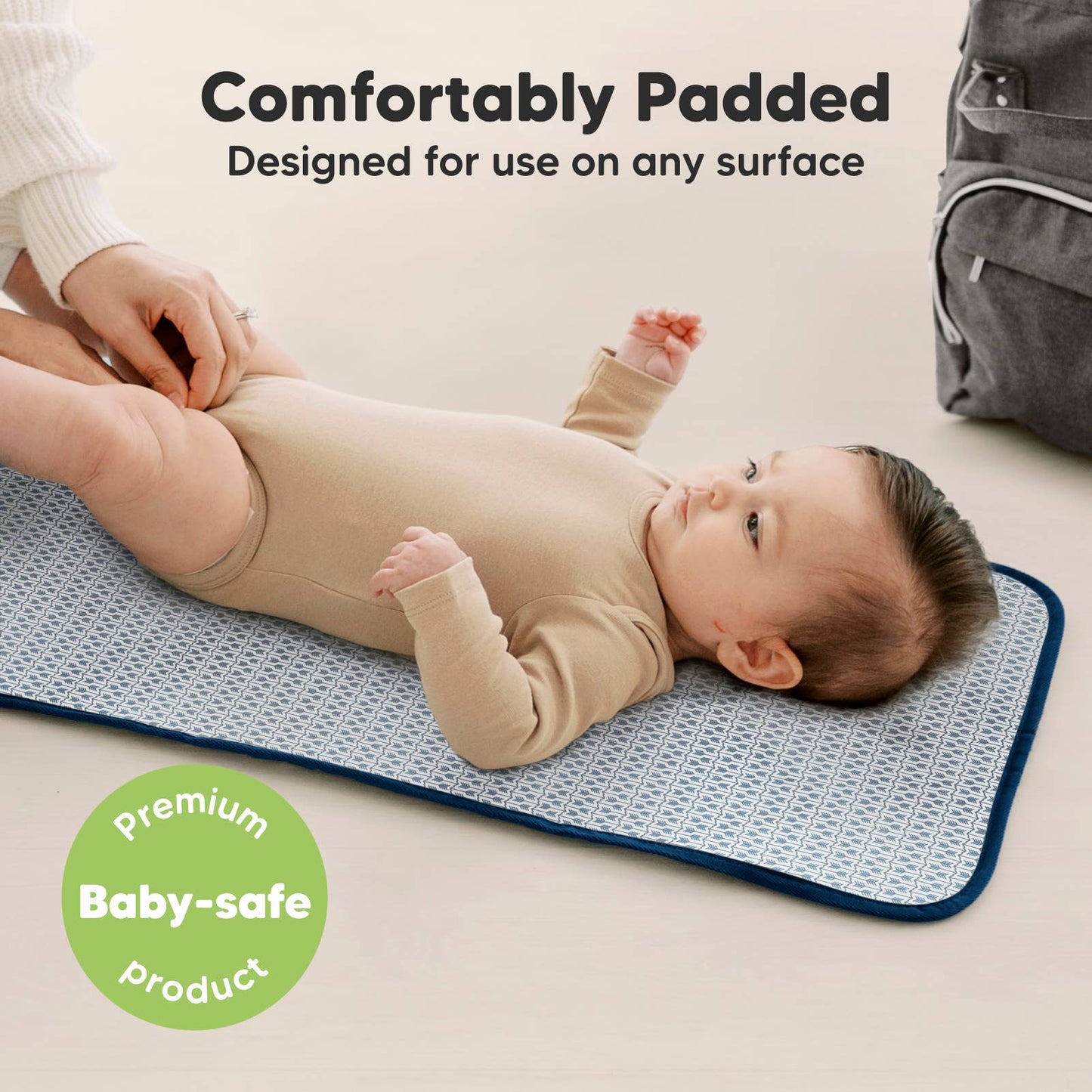 Navy Blue Diaper Changing Mat