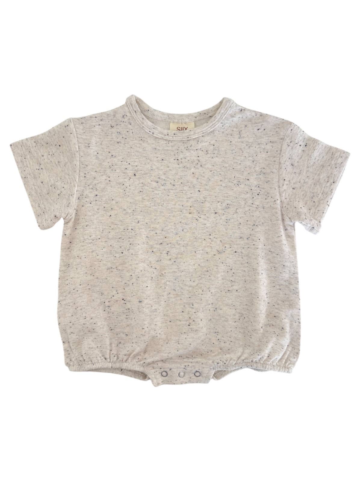 Dove Speckle Bubble Romper