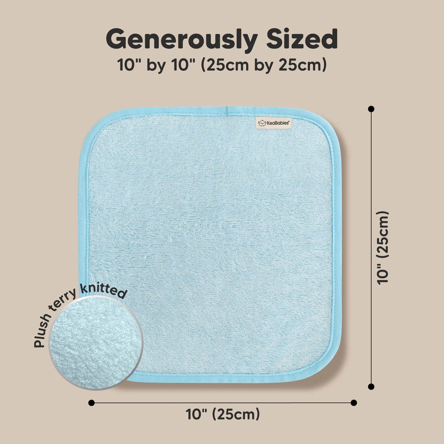 Bravo Blue Pack Baby Wash Cloths