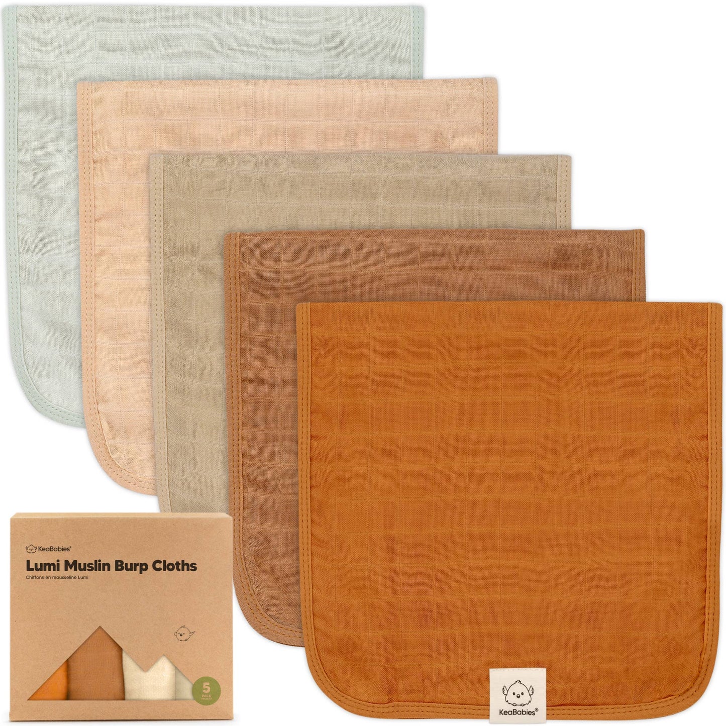 Spice Pack Muslin Burp Cloths