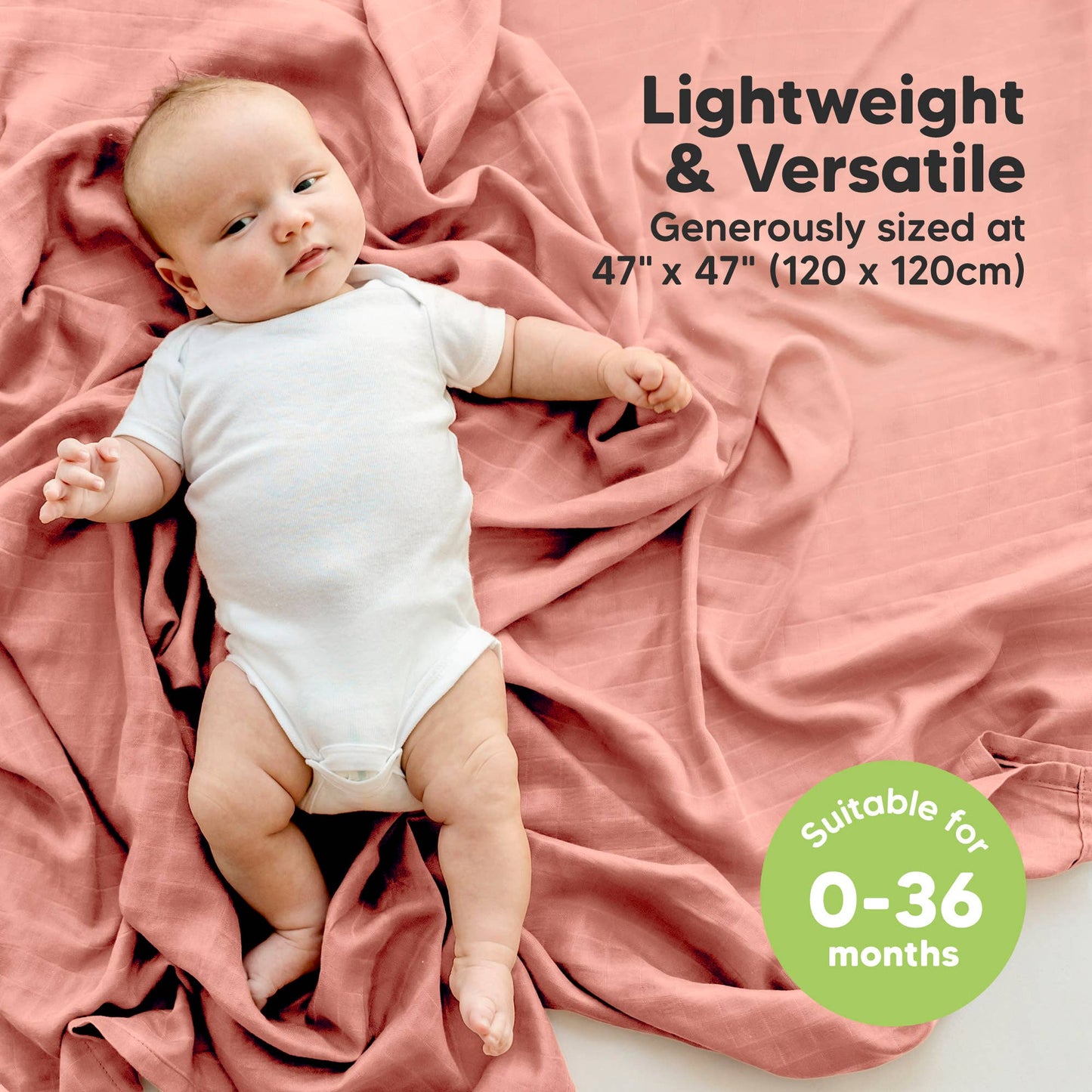 Lavender Pack Muslin Swaddle Blankets