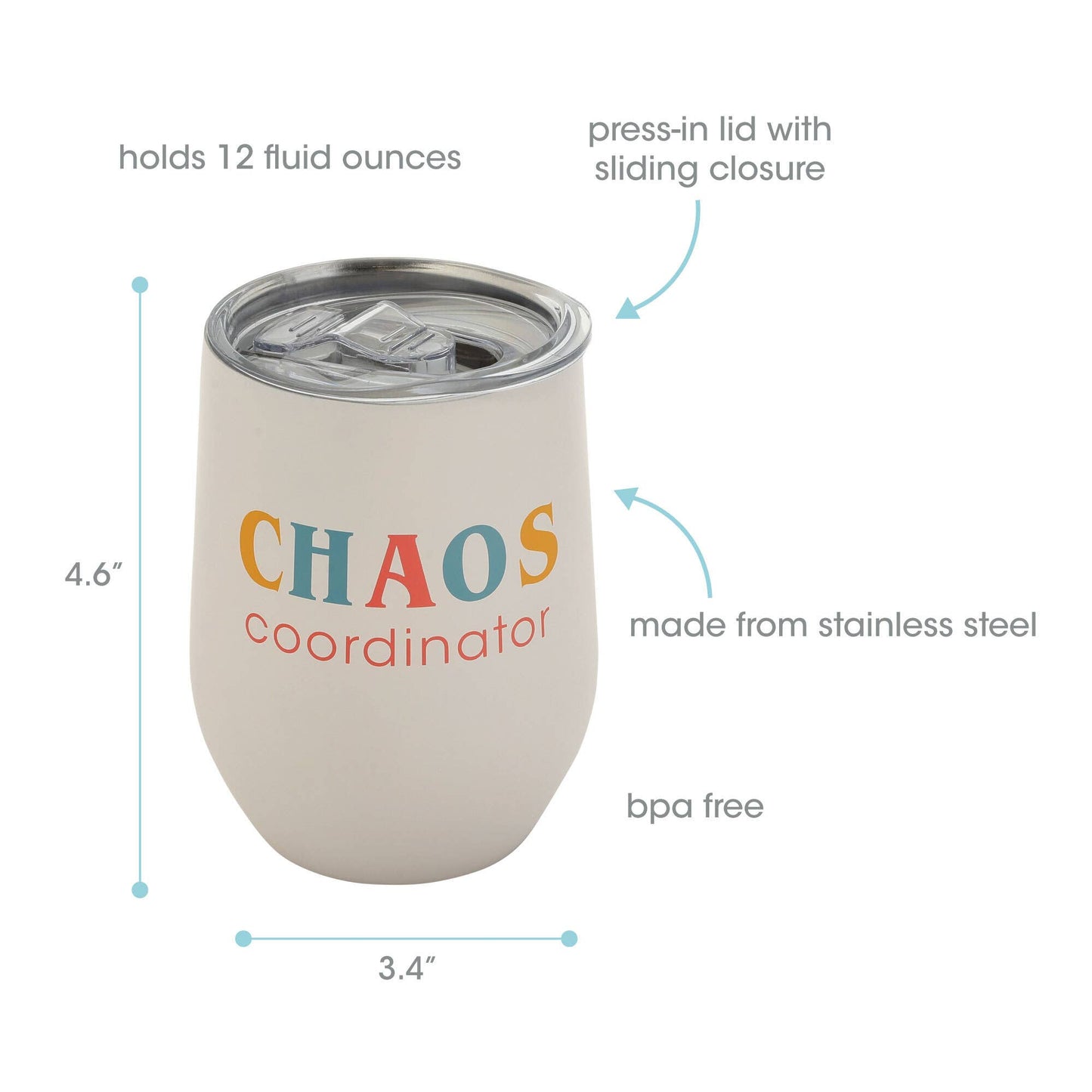 Chaos Coordinator Wine Tumbler