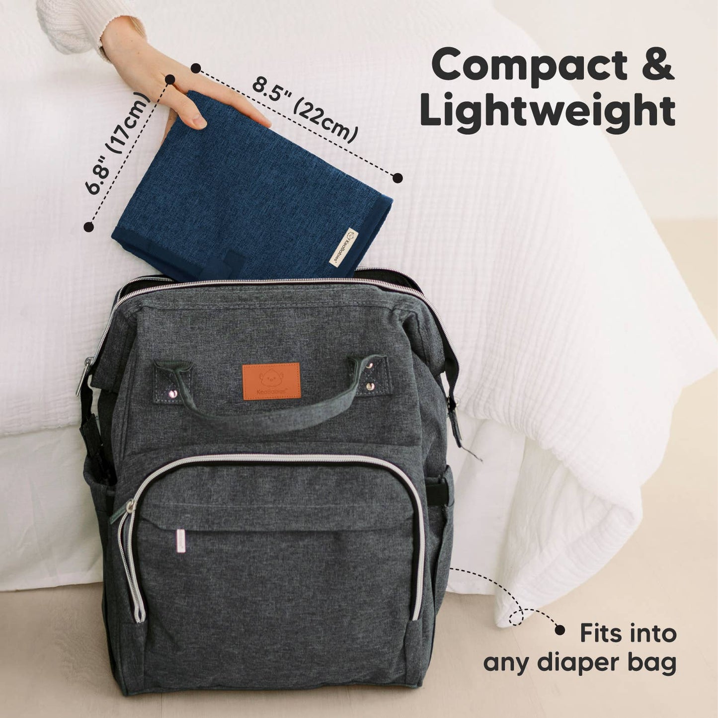 Navy Blue Diaper Changing Mat