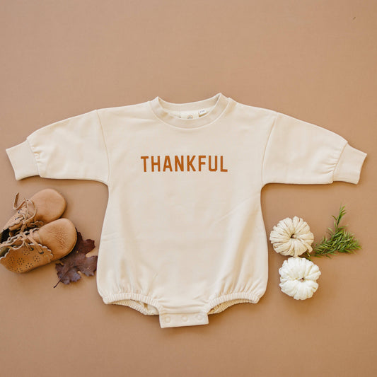 Thankful Sweatshirt Romper