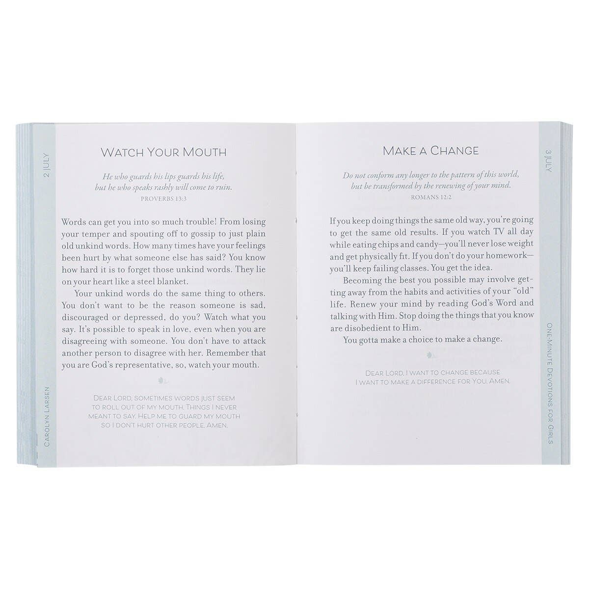 One-Minute Devotions for Girls - Softcover