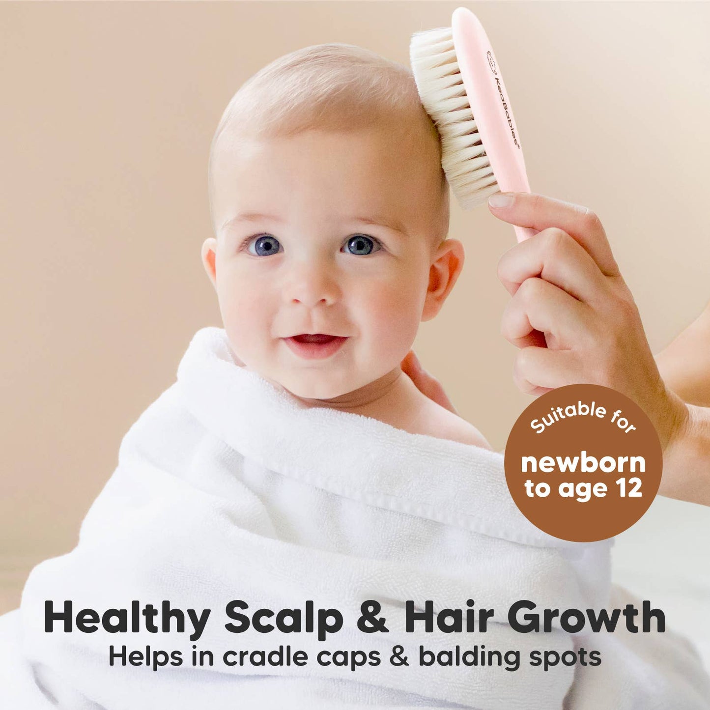 Pink - Baby Hair Brush