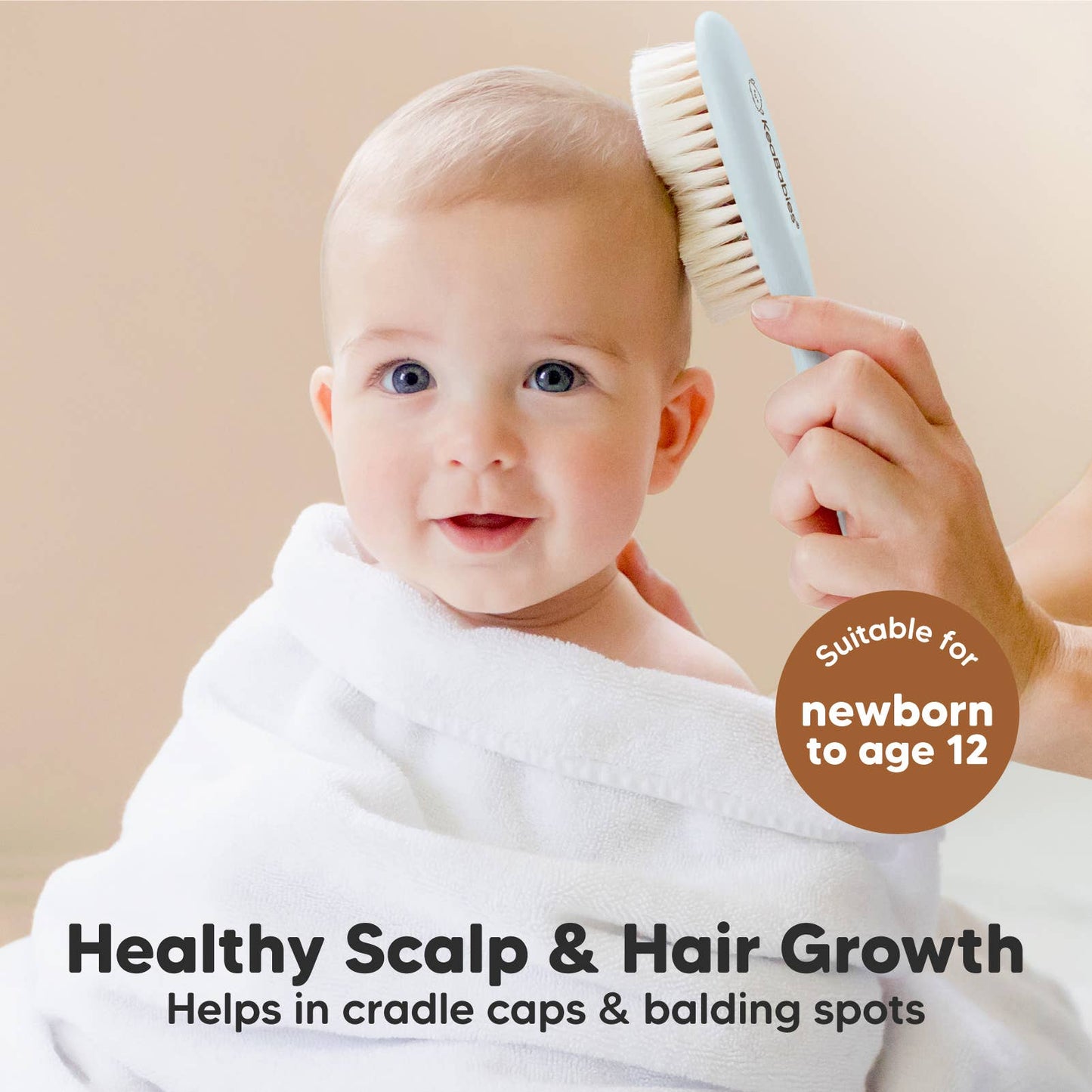 Blue - Baby Hair Brush