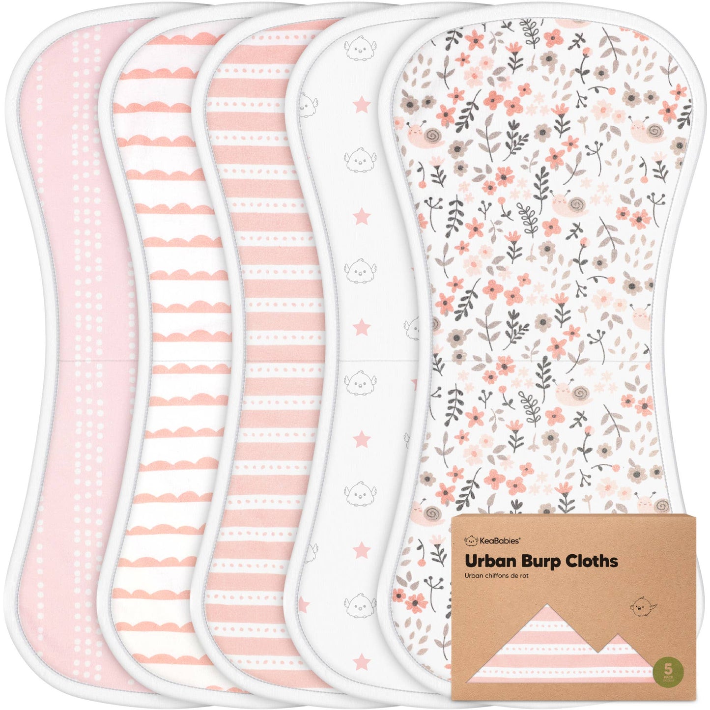 Sweet Charm Pack Urban Burp Cloths