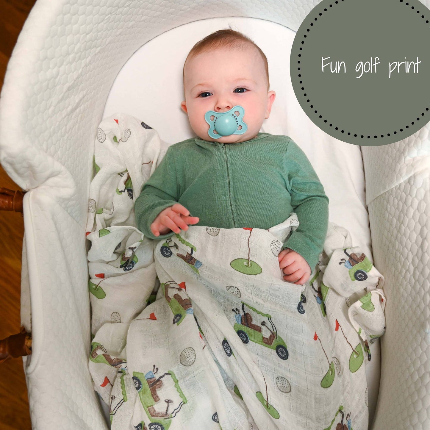Golf A Round Swaddle Blanket