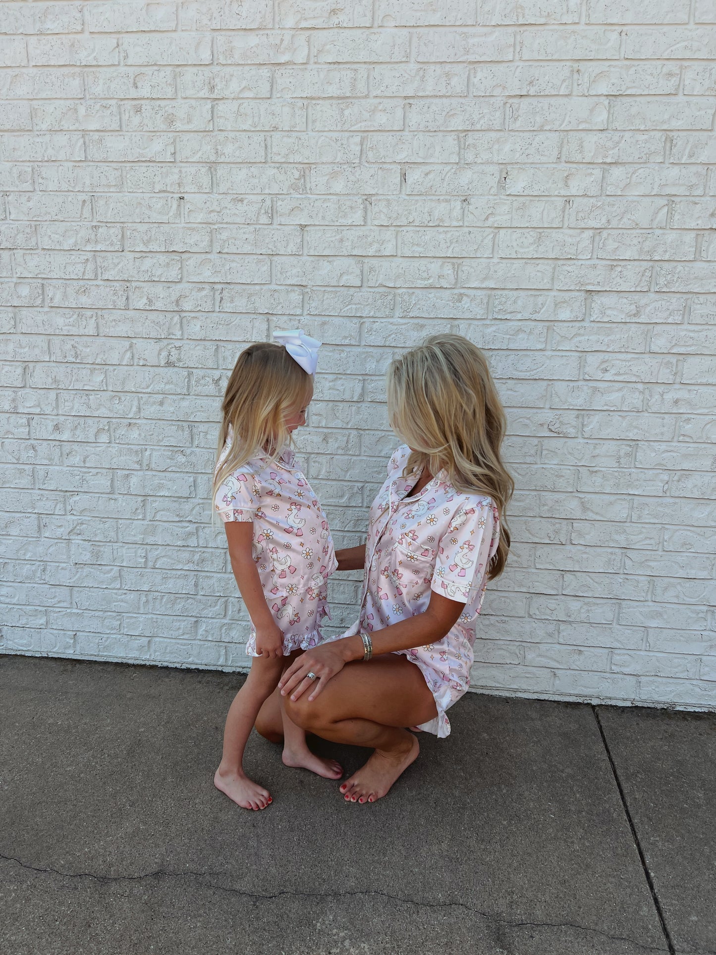 Silly Goose Silky Pajamas - Mommy & Me