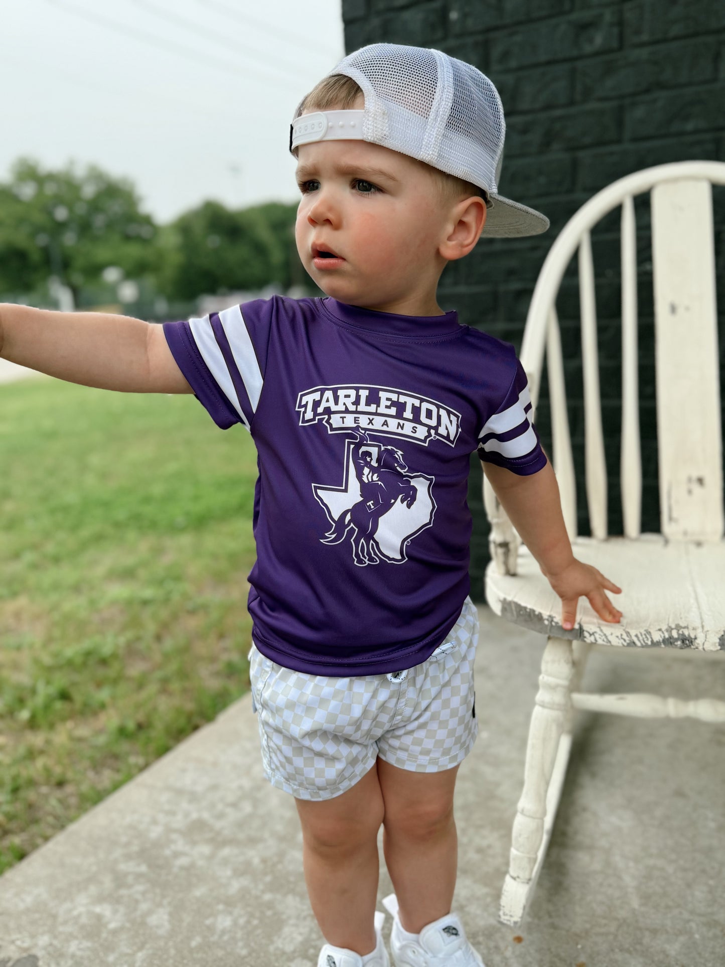 Tarleton State Striped Sleeve Tee