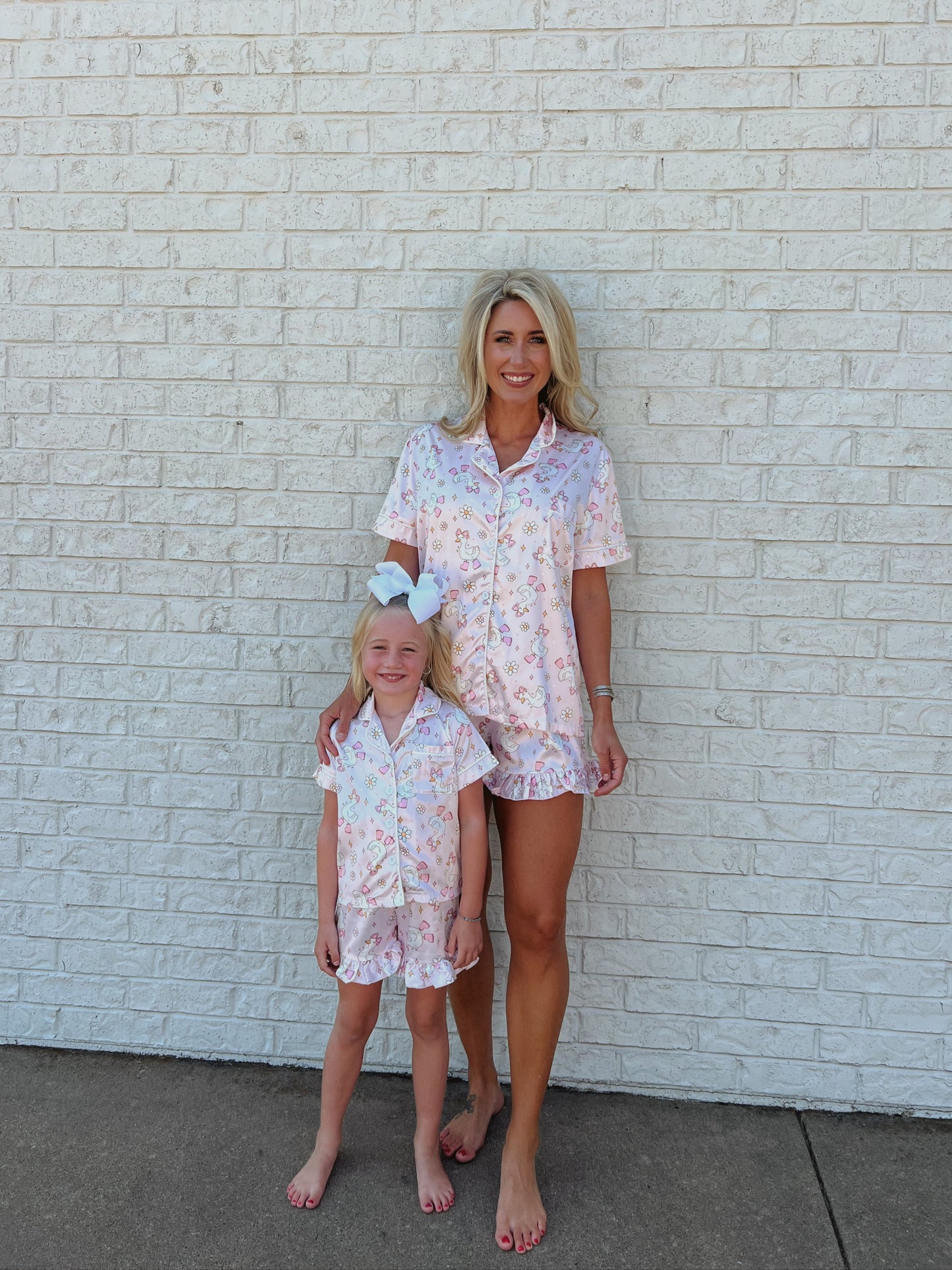 Silly Goose Silky Pajamas - Mommy & Me