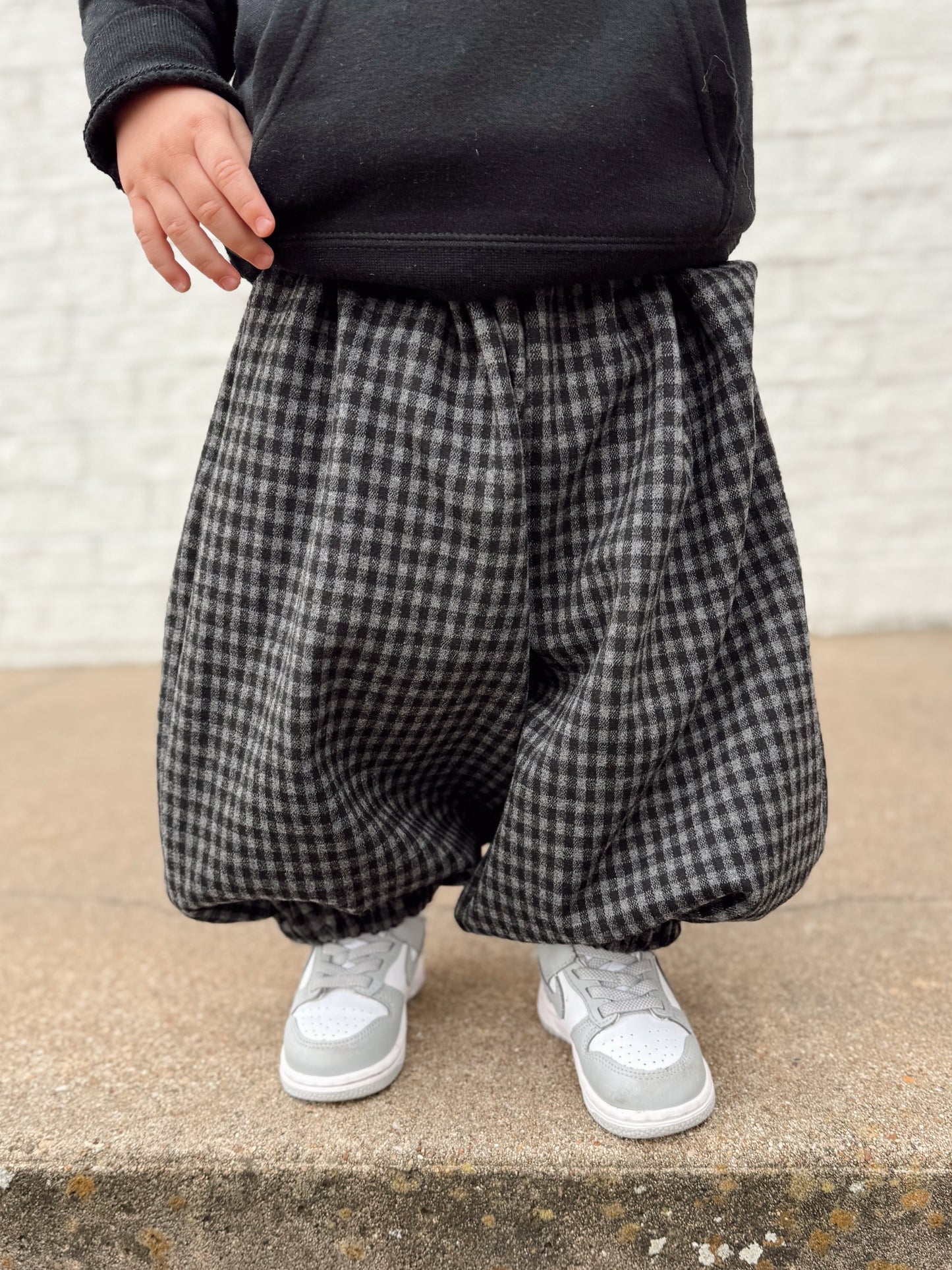 Gingham Balloon Pants