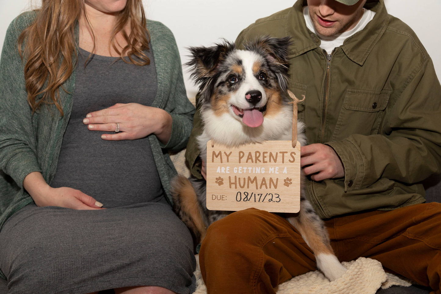 Pet Pregnancy Announcement Sign