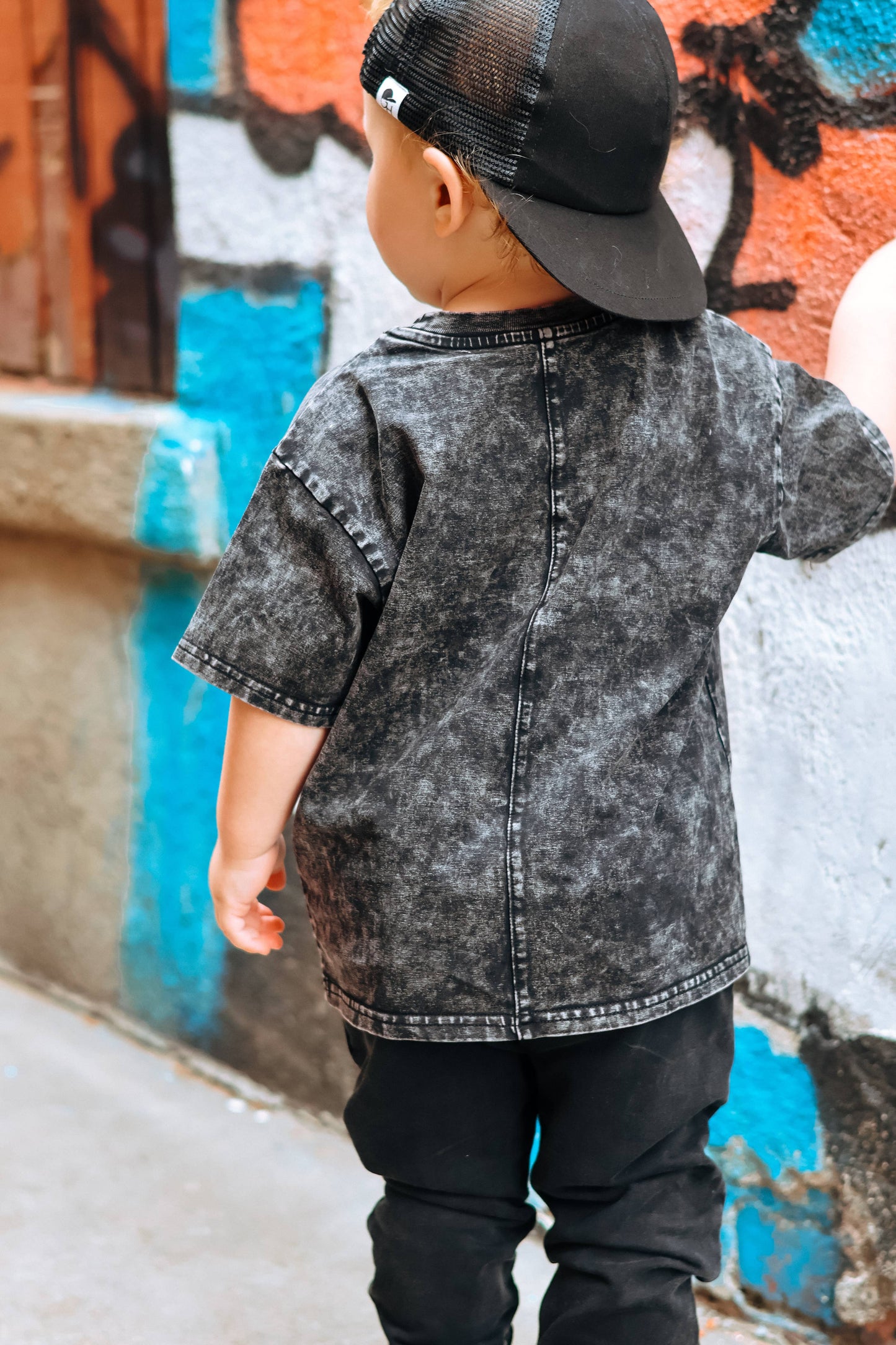 Classic Black Acid Wash Tee