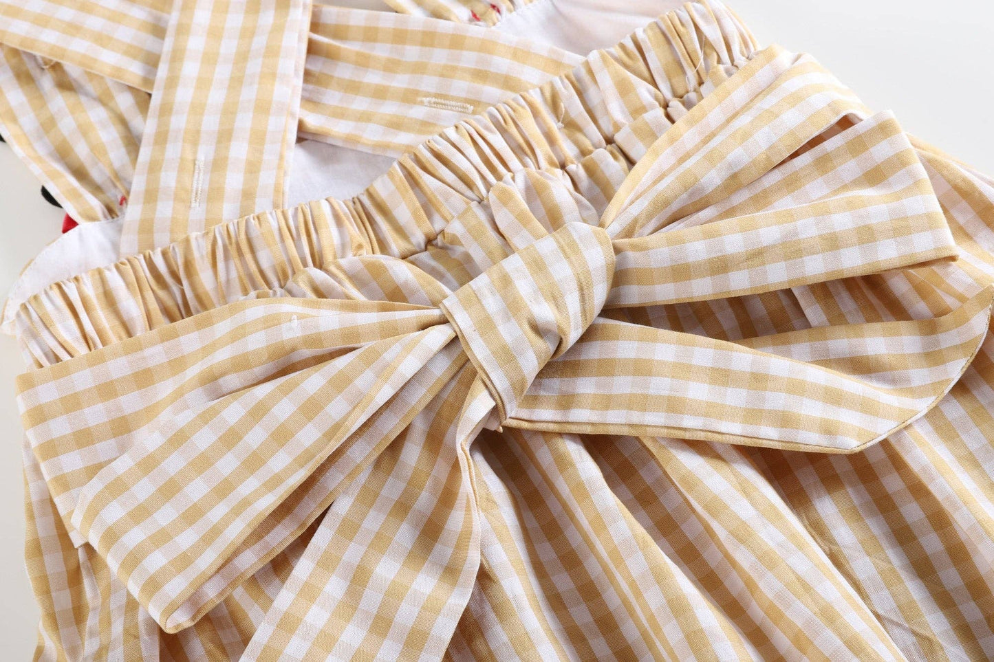 Gingham Reindeer Jumper Dress