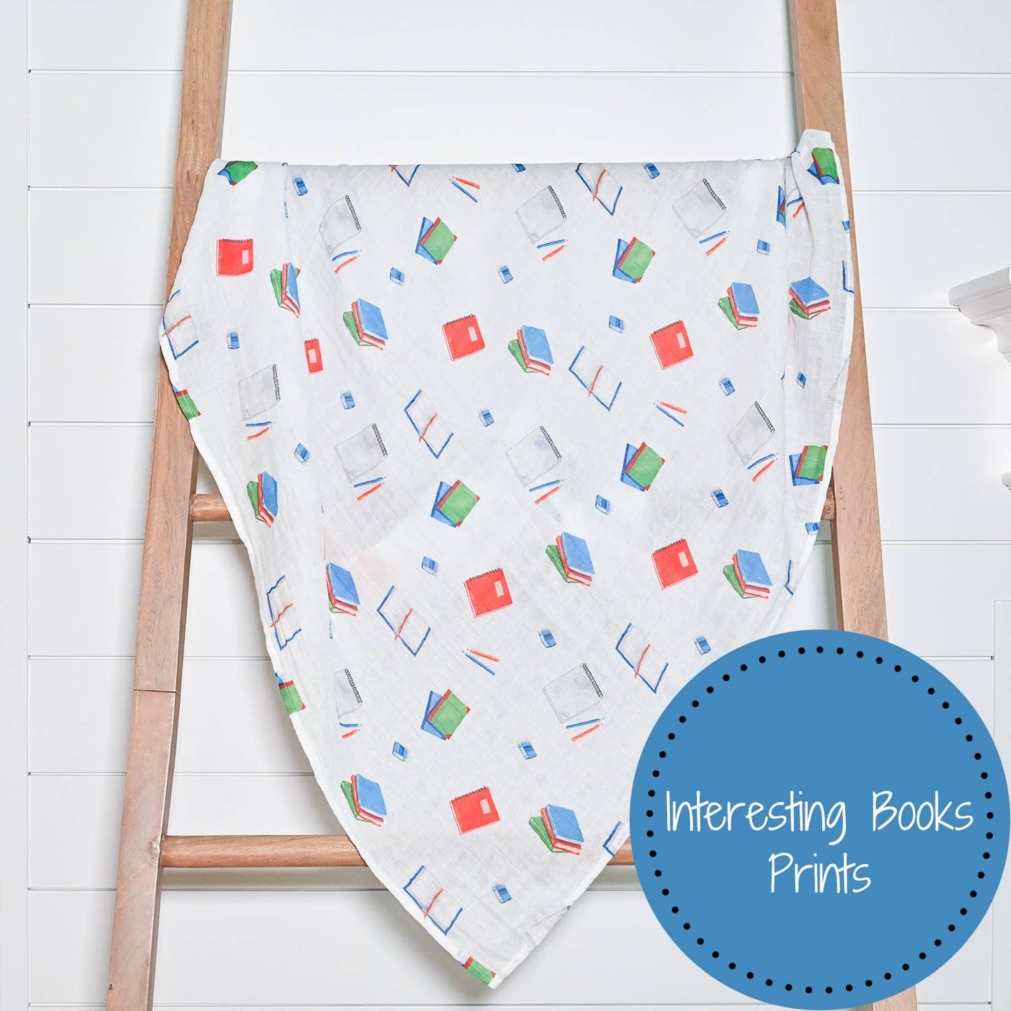 Bookworm Swaddle Blanket