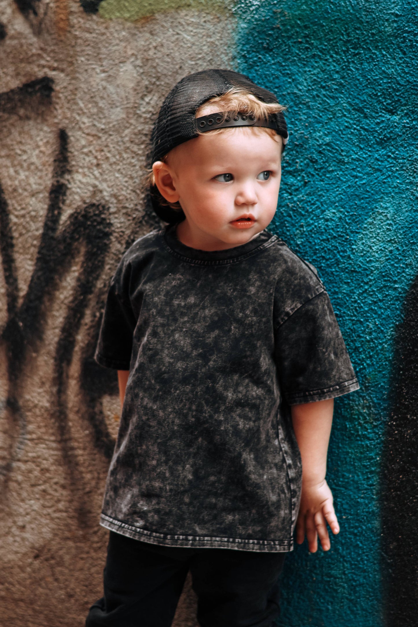 Classic Black Acid Wash Tee