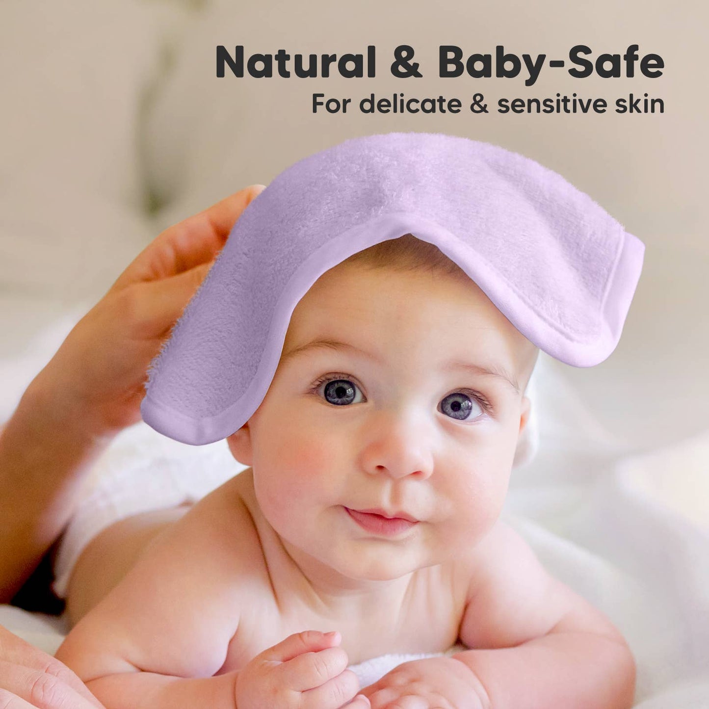 Lilac Pack Baby Wash Cloths