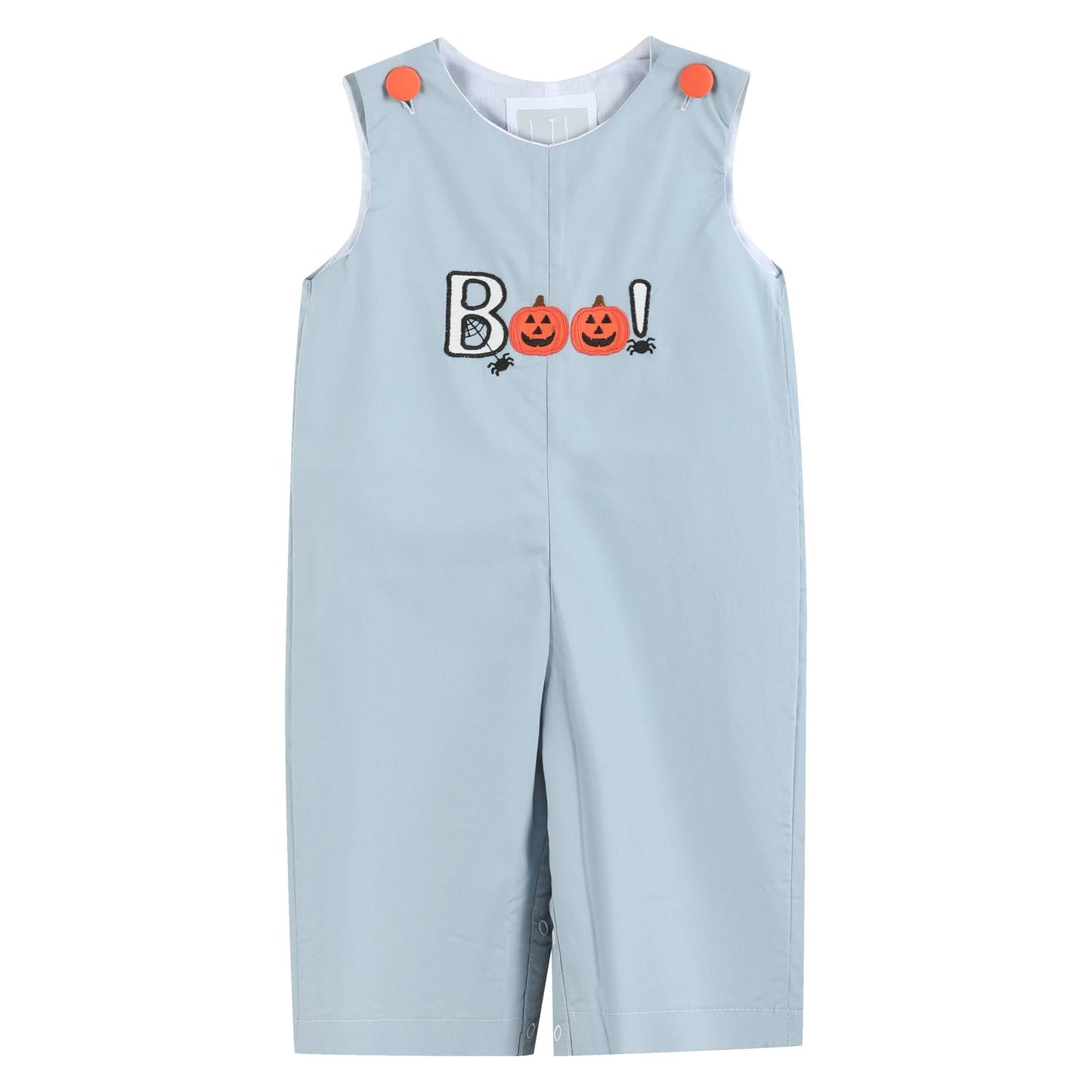 'Boo' Applique Overalls