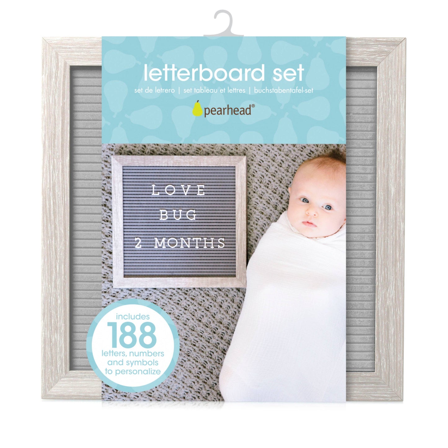 Rustic Wooden Letterboard Set