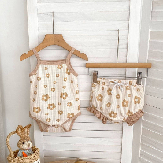 Groovy Flower Bubble Short Set