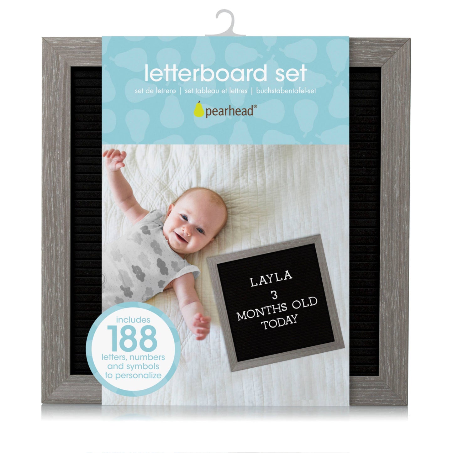 Rustic Wooden Letterboard Set