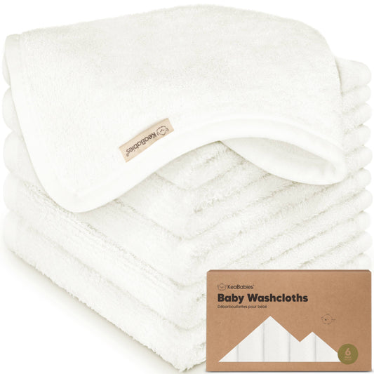White Pack Baby Wash Cloths