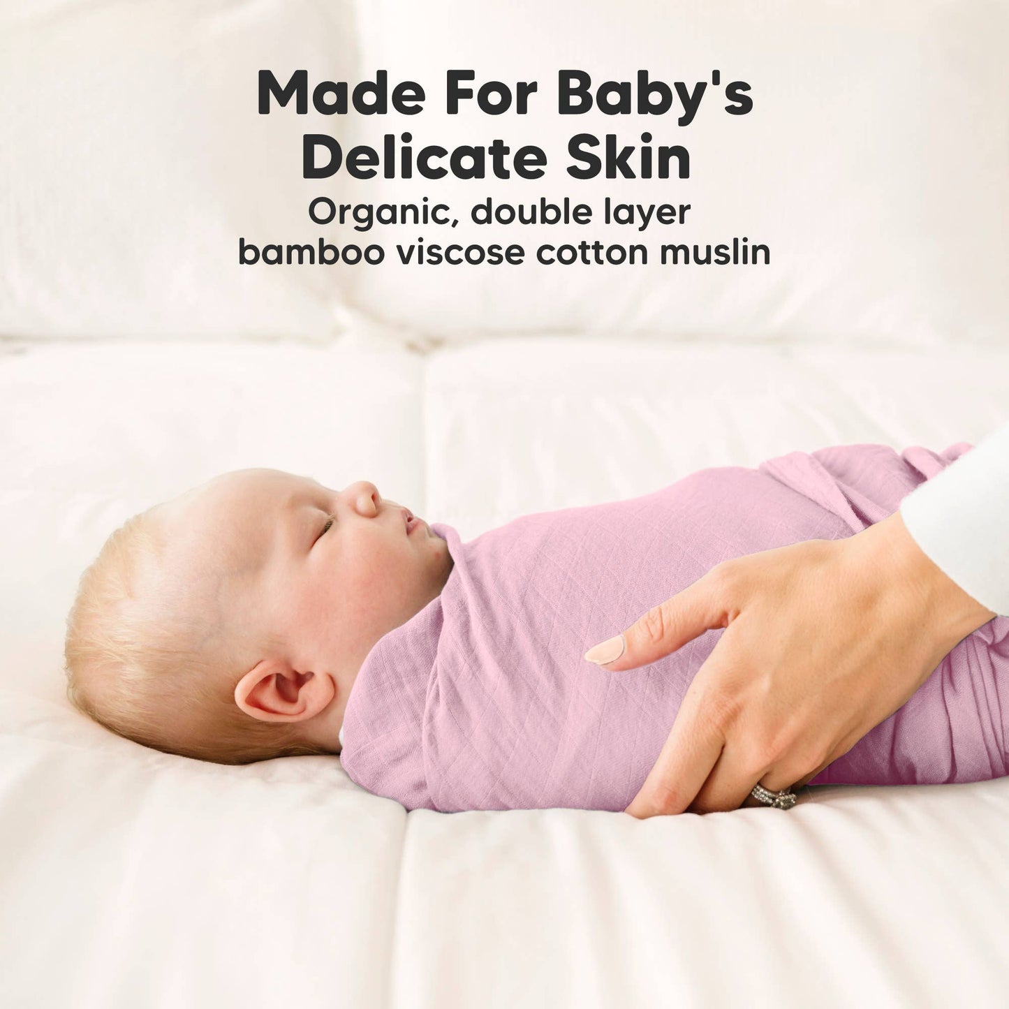 Lavender Pack Muslin Swaddle Blankets